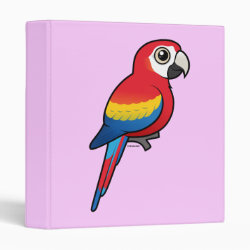 Birdorable Scarlet Macaw Avery Signature Binder 8.5x11