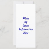 Scarlet Macaw Bookmark Rack Card (Back)