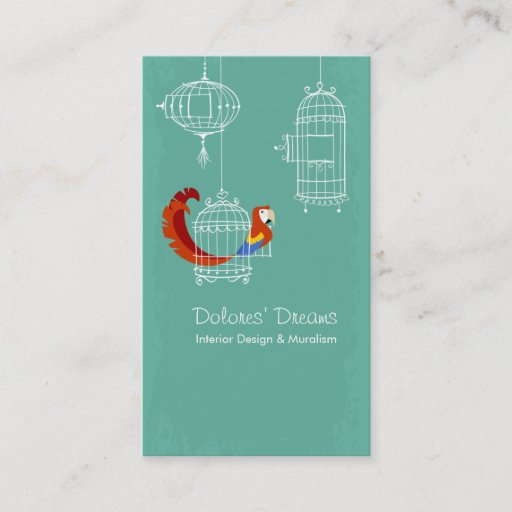 Customizable Scarlet Macaw Business Card Template
