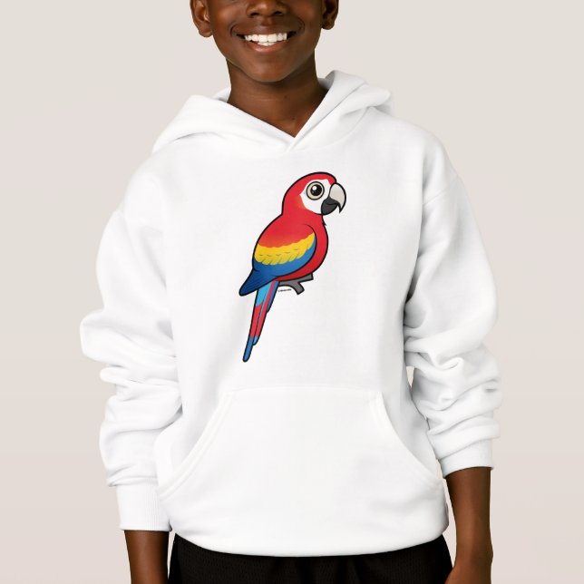 Scarlet Macaw Hoodie (Front)