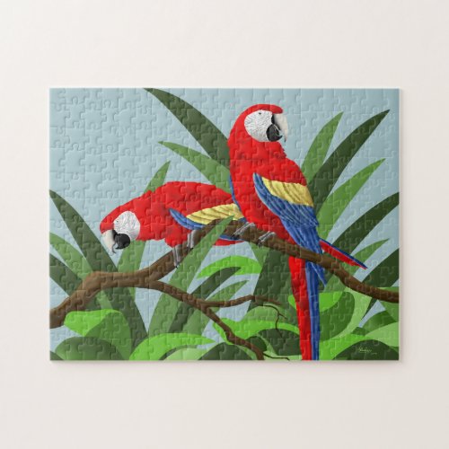 Scarlet Macaw Jigsaw Puzzles