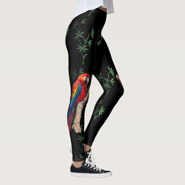 Scarlet Macaw Leggings (Right)