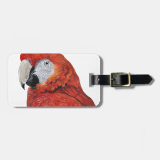 Scarlet Macaw Parrot gifts Luggage Tag