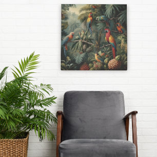 Scarlet Macaw Sanctuary and Pineapple Grove Wood Wall Art