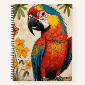 Scarlet Macaw Sketch Notebook