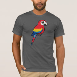 Birdorable Scarlet Macaw Men's Basic American Apparel T-Shirt