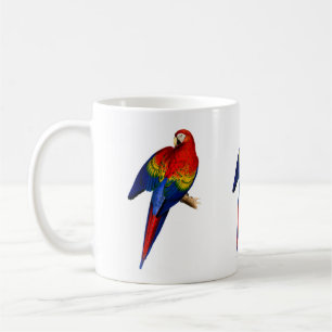 Scarlet Macaw Tropical Colorful Rain Forest Bird Coffee Mug