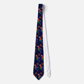 Scarlet Macaw Tropical Necktie