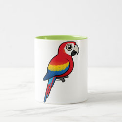 Birdorable Scarlet Macaw Two-Tone Mug
