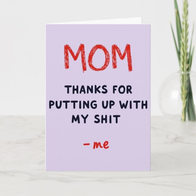 Scarlet Mom Gratitude Card (Front)
