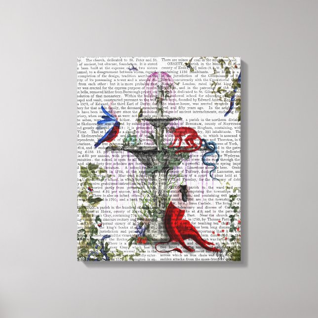 Scarlet Monkey Canvas Print (Front)