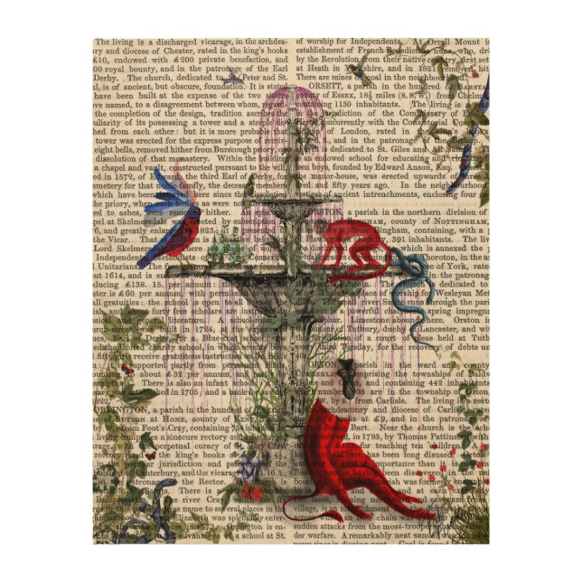 Scarlet Monkey Wood Wall Decor (Front)