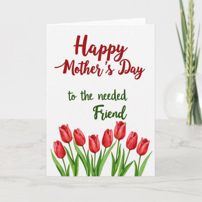 Scarlet Mothers Day Script Card (Front)