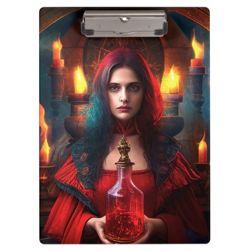 Scarlet Mystic Witch Clipboard