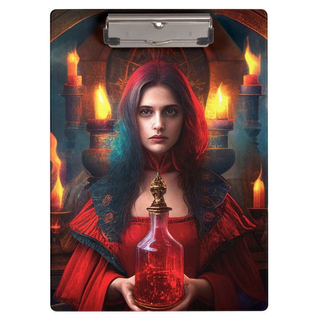 Scarlet Mystic Witch Clipboard (Front)