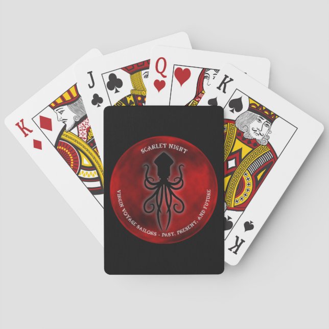 Scarlet Night Playing Cards (Back)