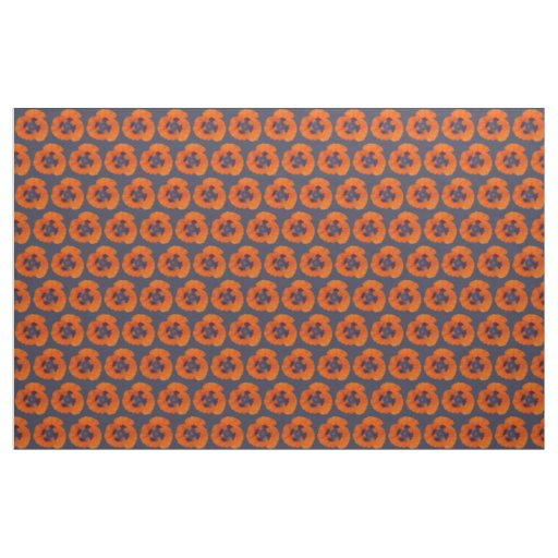 Scarlet Orange Poppy 1 Fabric