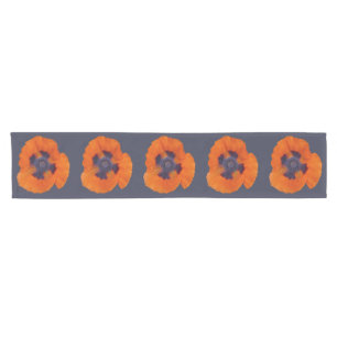 Scarlet Orange Poppy 1 Short Table Runner