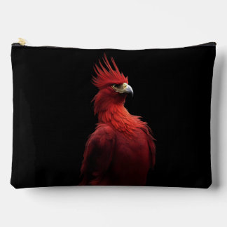 Scarlet Phoenix Sits Proudly Accessory Pouch