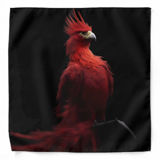Scarlet Phoenix Sits Proudly Bandana