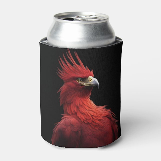 Scarlet Phoenix Sits Proudly Can Cooler (Can Front)