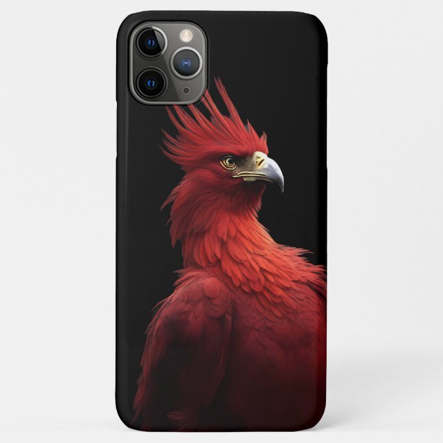 Scarlet Phoenix Sits Proudly Case-Mate iPhone Case (Back)