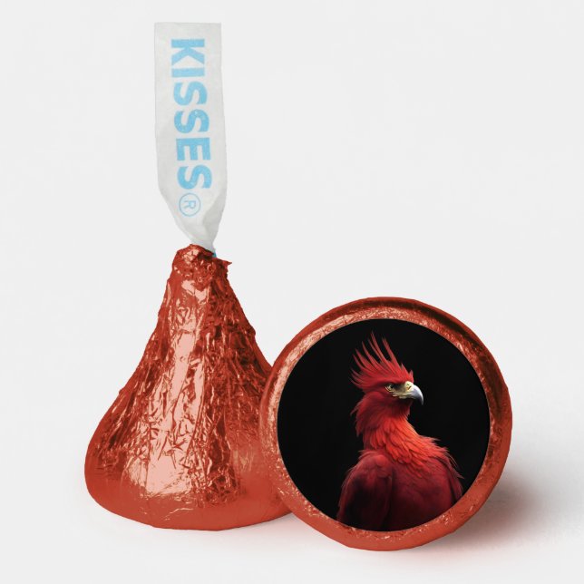 Scarlet Phoenix Sits Proudly Hershey®'s Kisses® (Front)