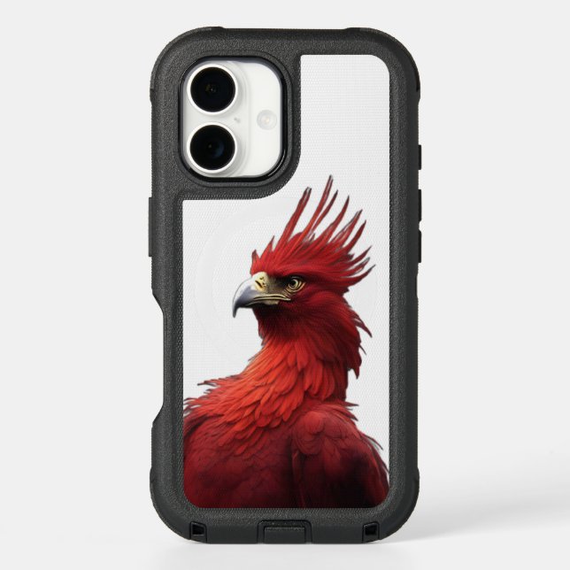 Scarlet Phoenix Sits Proudly Otterbox iPhone Case (Back)