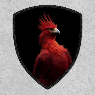 Scarlet Phoenix Sits Proudly Patch