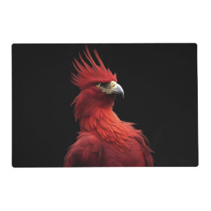 Scarlet Phoenix Sits Proudly Placemat