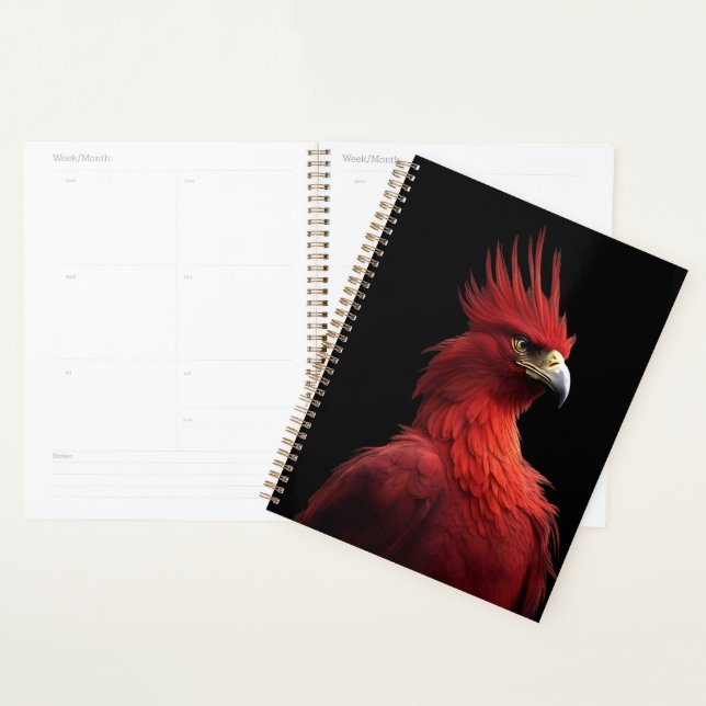Scarlet Phoenix Sits Proudly Planner (Display)