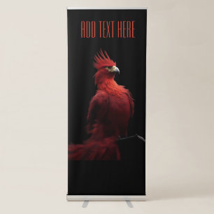 Scarlet Phoenix Sits Proudly Retractable Banner
