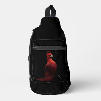 Scarlet Phoenix Sits Proudly Sling Bag
