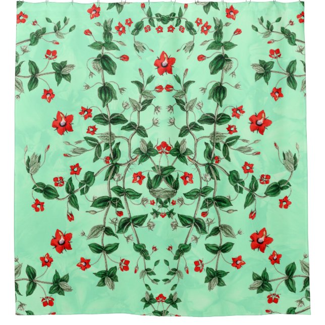 Scarlet Pimpernel Shower Curtain (Front)