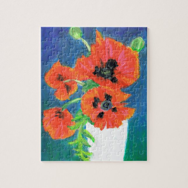 Scarlet Poppies Jigsaw Puzzle (Vertical)