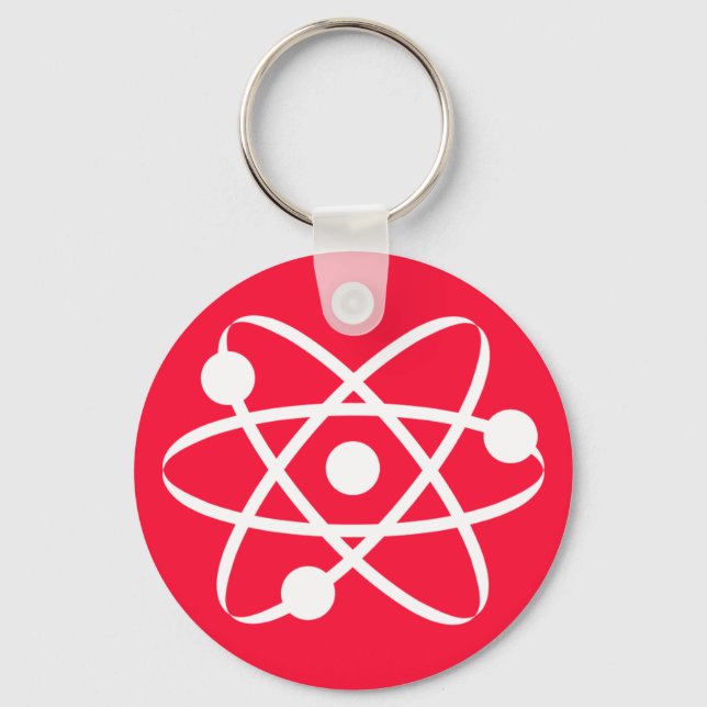 Scarlet Red; Atom Keychain (Front)