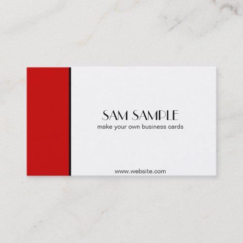 Scarlet Red Business Cards