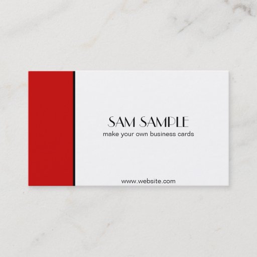 Customizable Scarlet Red Business Cards