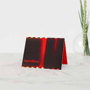 Scarlet Red Gothic Halloween Card