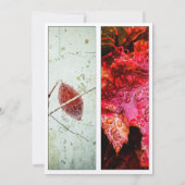 Scarlet Red Nature Art Bookmark (Back)