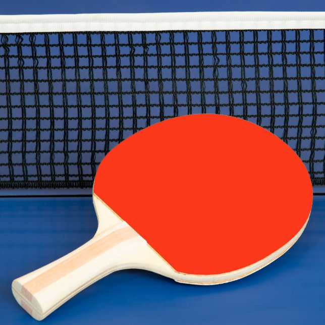 Scarlet Solid Color Ping-Pong Paddle (Insitu)