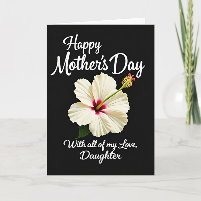 Scarlet Stamen Mothers Day Card (Front)
