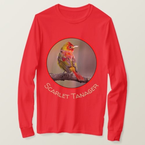 Scarlet Tanager Molting _ Original Photograph T_Shirt