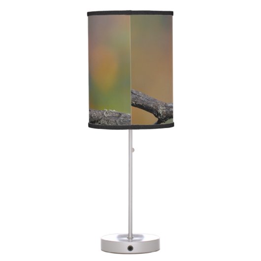 Scarlet Tanager Molting - Original Photograph Table Lamp (Back)