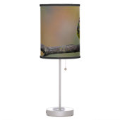 Scarlet Tanager Molting - Original Photograph Table Lamp (Left)
