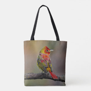 Scarlet Tanager Molting - Original Photograph Tote Bag