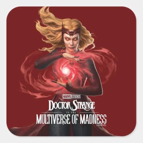Scarlet Witch Chaos Magic Square Sticker