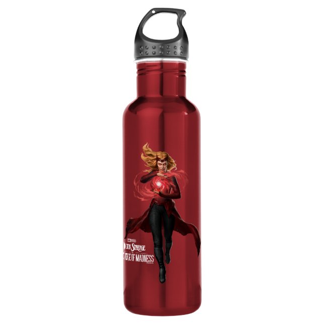 Scarlet Witch Chaos Magic Stainless Steel Water Bottle (Front)