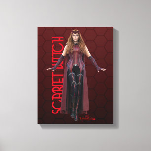 Scarlet Witch Character Art Canvas Print