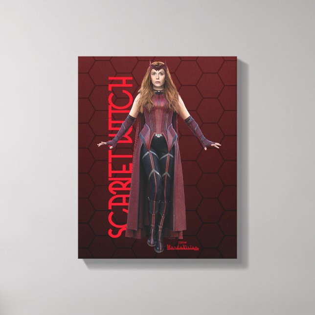 Scarlet Witch Character Art Canvas Print (Front)